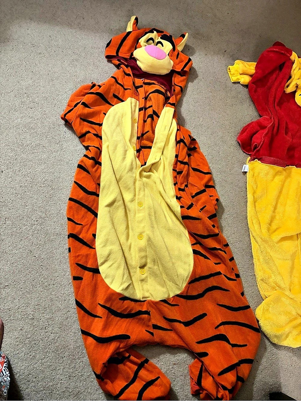 Tiger Hooded Halloween costume 
One-Piece Pajamas Orange & Yellow